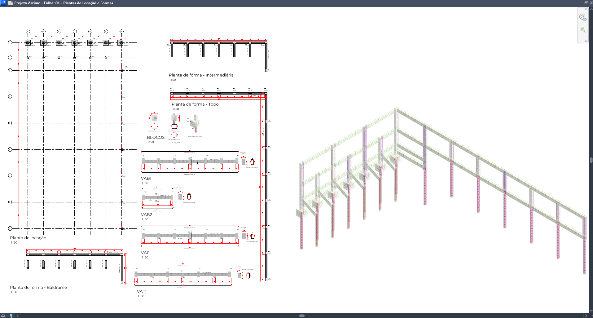 Exemplo de detalhamento estrutural