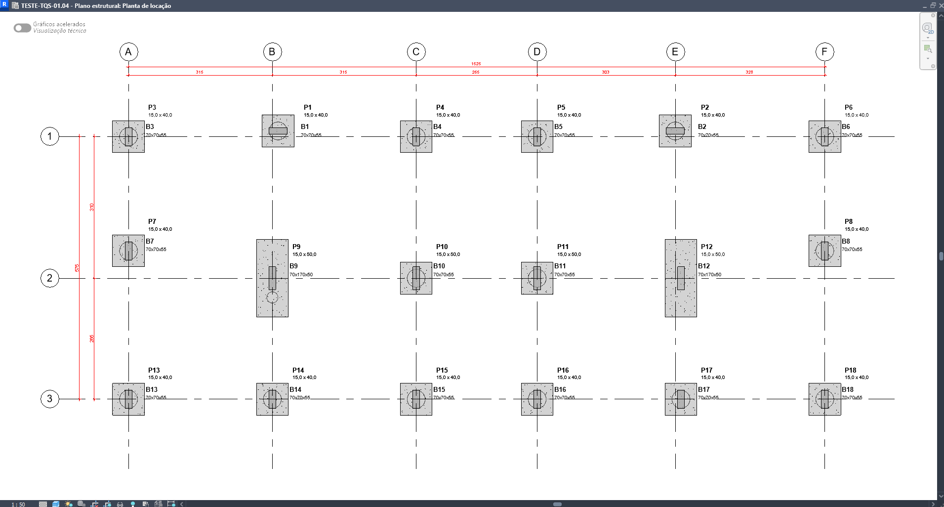 Exemplo de detalhamento estrutural